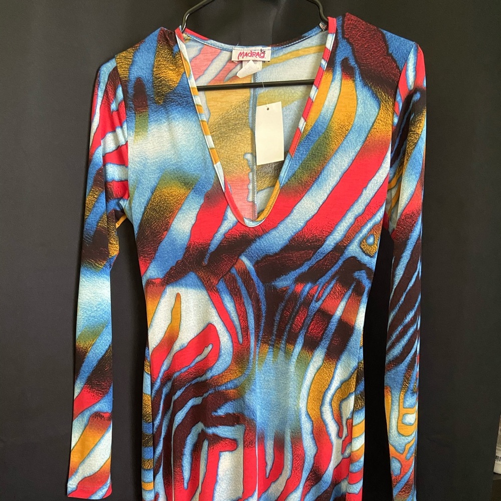 Multi Colored MIDI dress